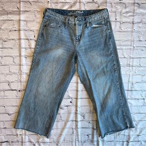 High Rise Wide Leg Crop Jeans Universal Thread 6/28 Womens